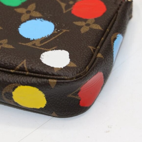 Louis Vuitton Mini Pochette Accessoires Yayoi Kusama Painted Dots Monogram - Picture 2 of 15